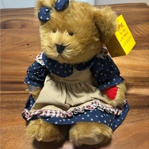 Rufus bear with diabetes with bracelet by Russ Berrie RARE GIRL VERSION NWY